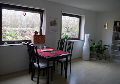 Wohnzimmer in der Einliegerwohnung