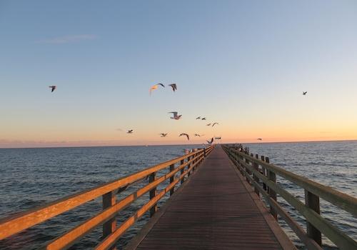 Seebrücke am Morgen