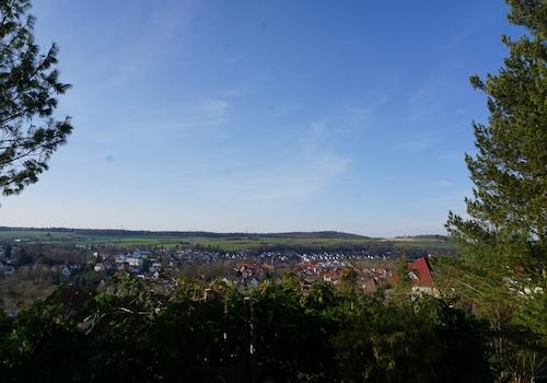 Ausblick vom Balkon