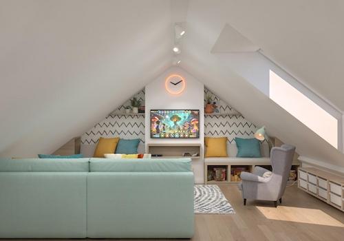 Spitzboden ausgebaut