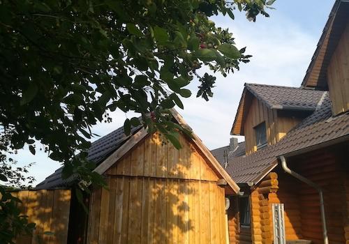 Ansicht Haus und Schuppen 