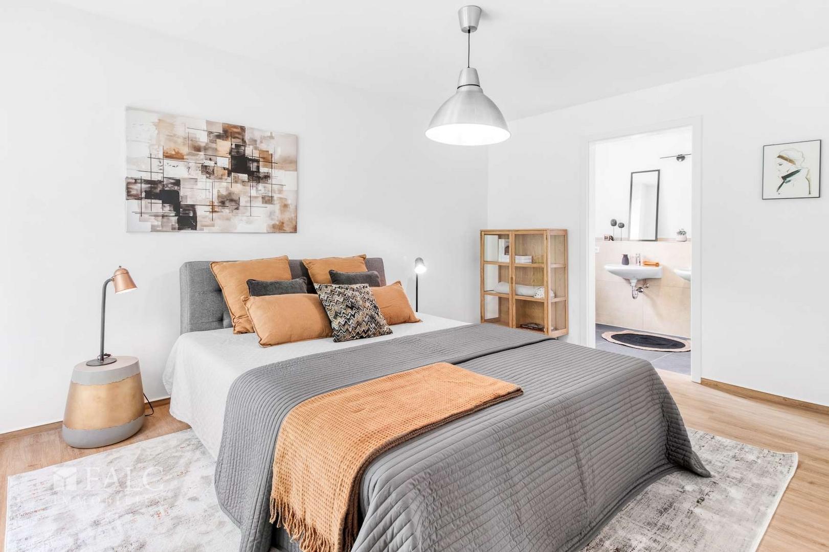 Schlafzimmer mit Bad en Suite