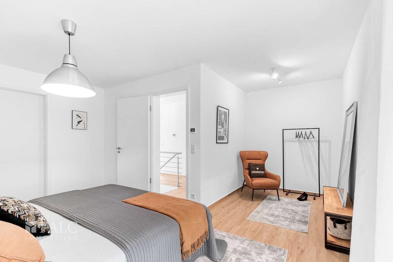 Schlafzimmer mit Bad en Suite