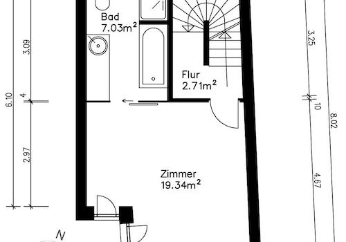 Grundriss 2 Obergeschoss