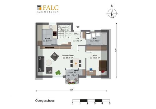 Obergeschoss Wohnung 7