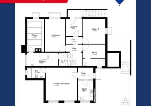 Grundriss Kellergeschoß