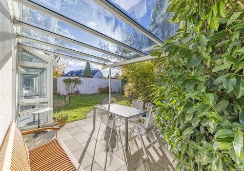 überdachte Terrasse zur Küche 