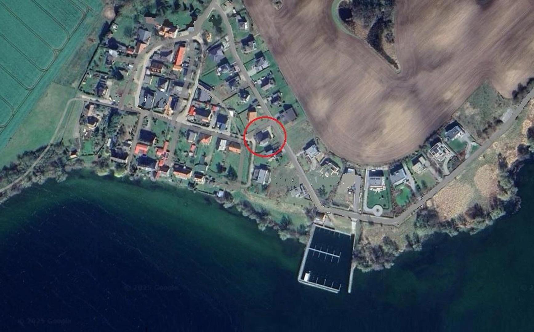 Luftbild mit Marina