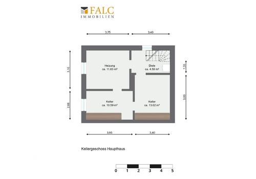 Kellergeschoss  Haupthaus