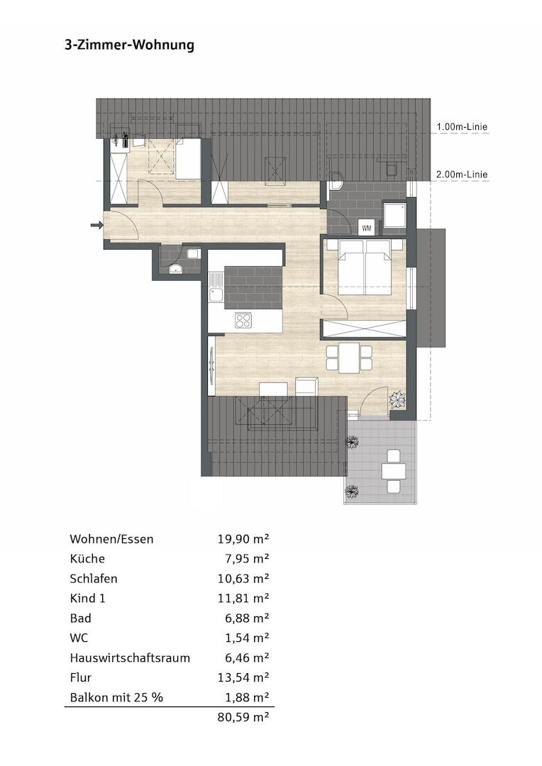 Wohnung Nr. 09, Haus 1