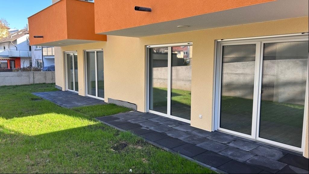 Terrassen der Erdgeschosswohnungen