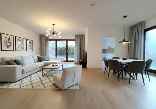 Wohnzimmer (KI-möbliert)