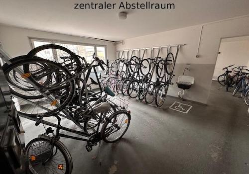 Zentraler Raum für Fahrräder
