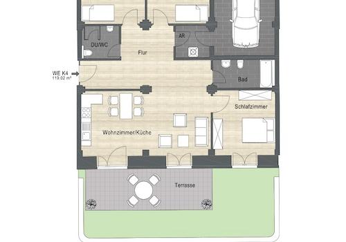 K4_1.jpg 4-Raum mit Terrase und Zugang zum Stellplatz