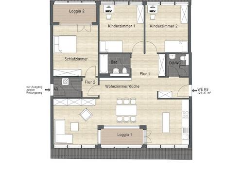 K9_1.jpg 4-Raum mit 2 Loggien