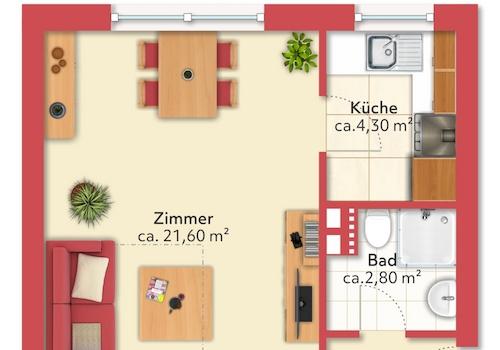 Grundriss Konradinstr. 11