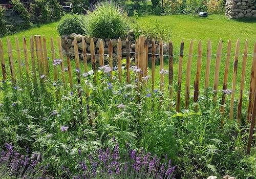 Garten mit Kräuterspirale