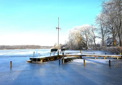 Einfelder Dorfbucht im Winter