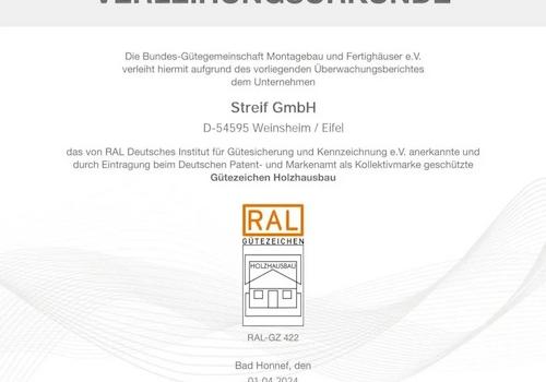 Zertifikate streifhaus für Immoscout 2