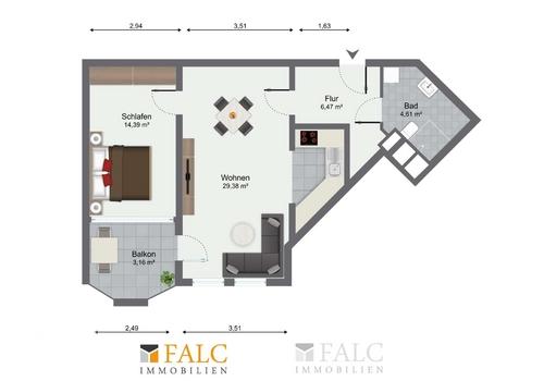 Grundriss 1. Obergeschoss