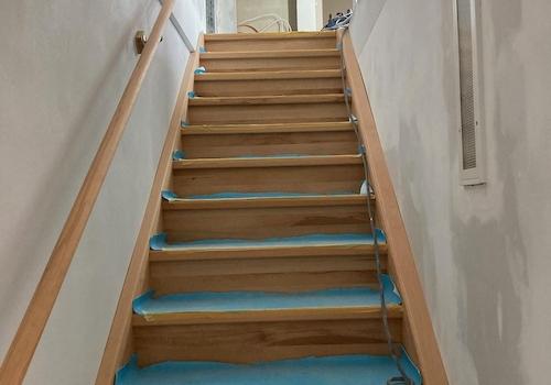 Treppenaufgang aus Holz