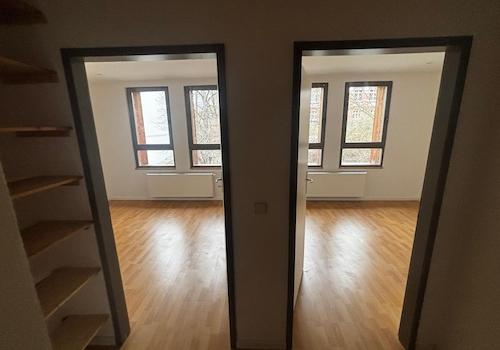 Blick in 2 Schlafzimmer 