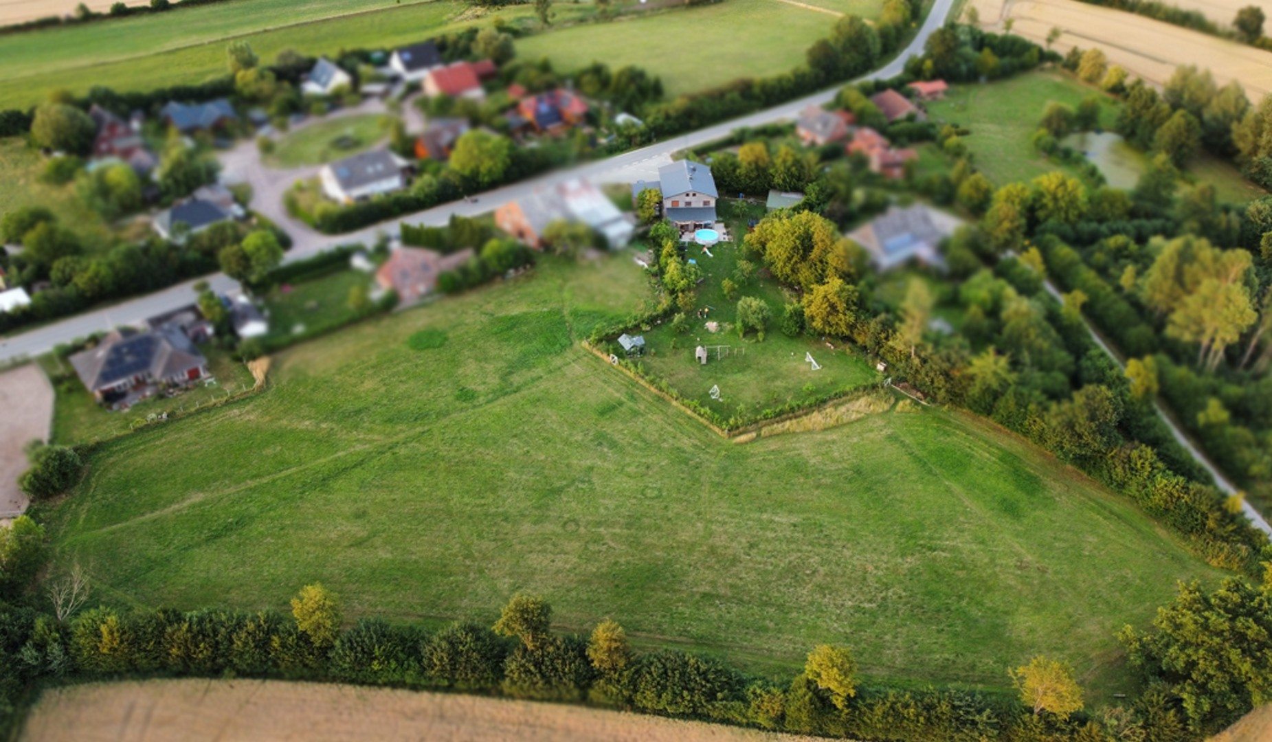 Luftbild Garten/Hauskoppel