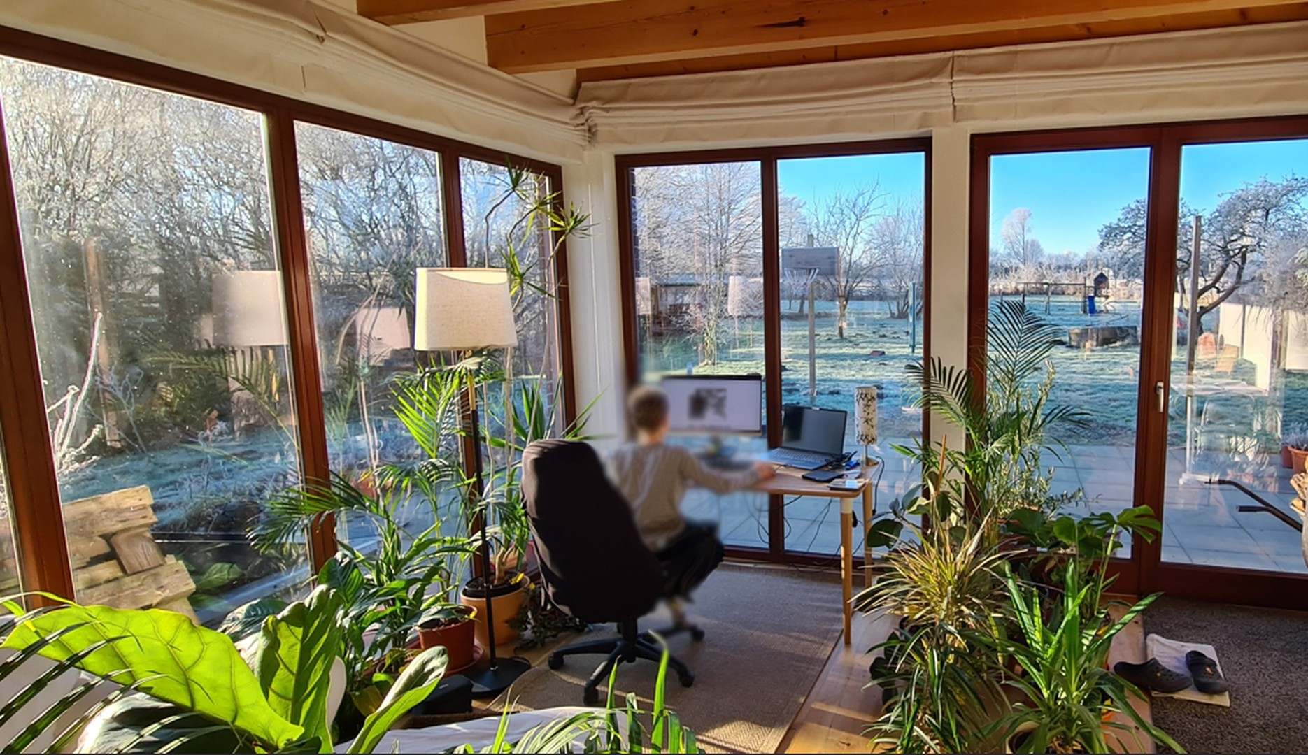 Wintergarten Wohnbereich