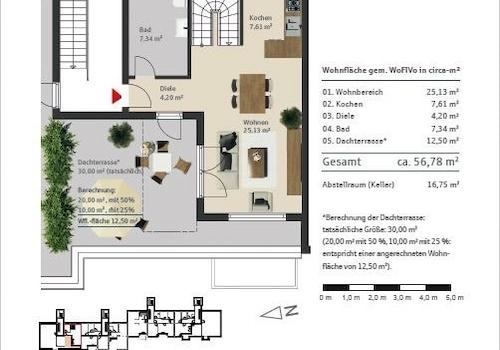 WE 25-Staffelgeschoss mit Dachterrasse