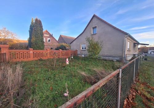 Blick auf den gepachteten Garten