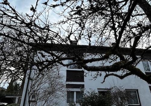 Haus vom vorderen Garten