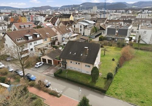 Das Grundstück von oben