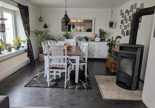 Essbereich im Wohnzimmer