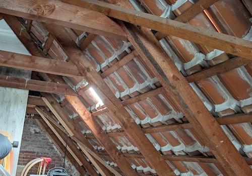 Dachboden über Anbau