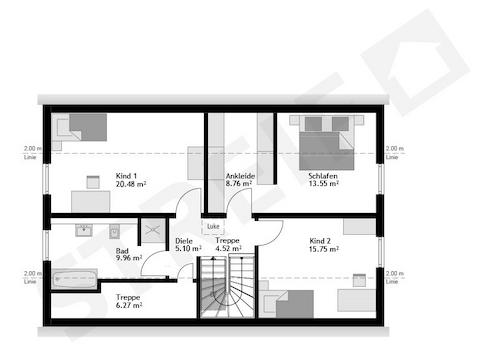 Grundriss Dachgeschoss