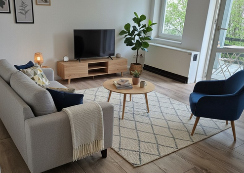 2-Zimmer-Wohnung (ca. 60 m²) mit Terrasse in Schkeuditz – EG