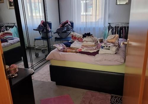 Schlafzimmer EG vor Räumung