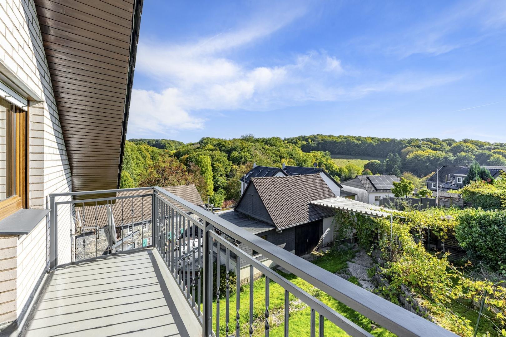 Blick vom Balkon