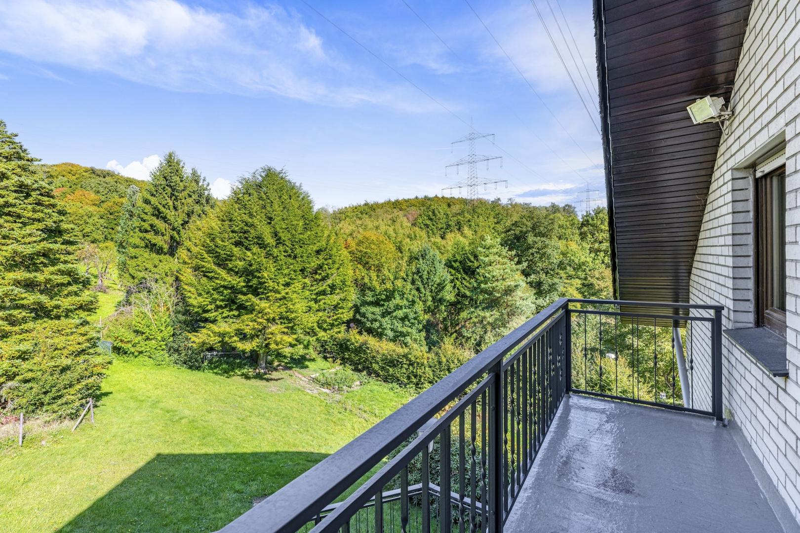Blick vom Balkon
