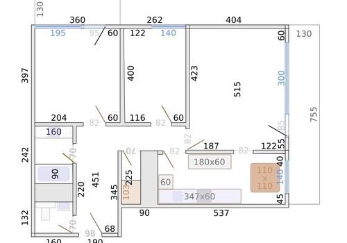 Raumplan mit Massangaben&nbsp;neu