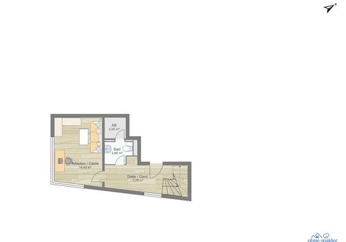 Schematischer Grundriss OG