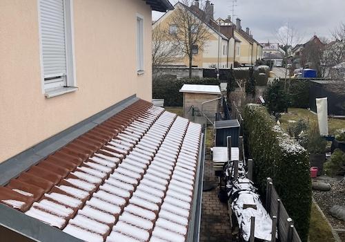 Überdachung Kellerabgang