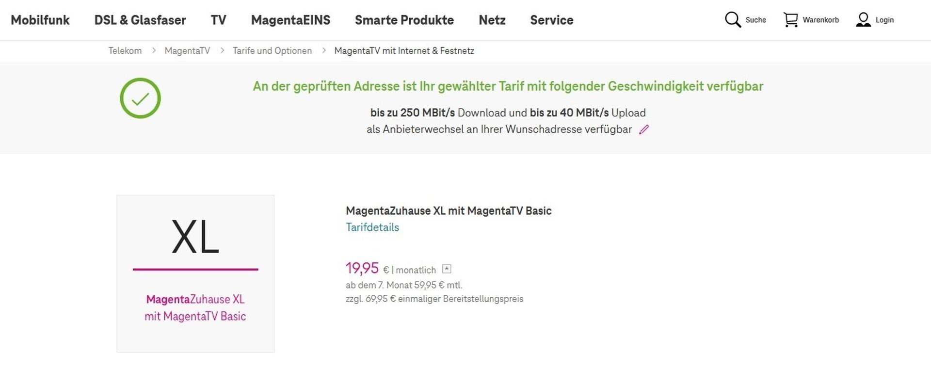 TV-Internetanschluss