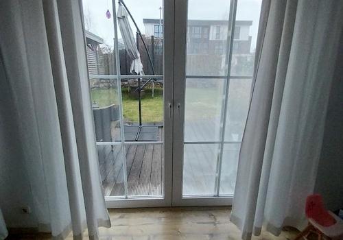 Blick vom Wohnzimmer