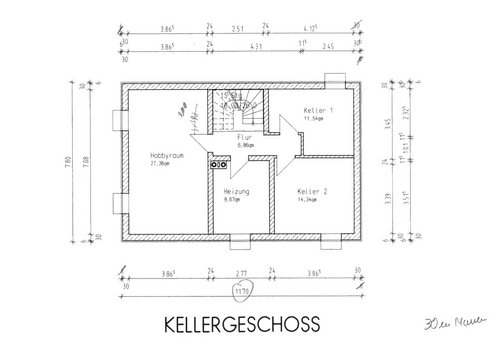 Grundriss Keller