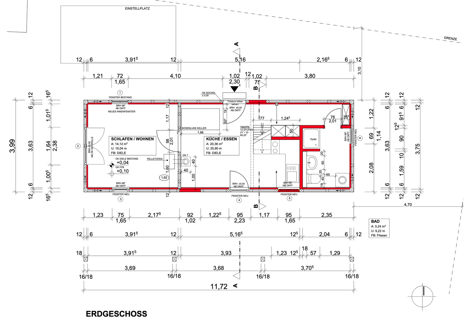 Backhaus Erdgeschoss