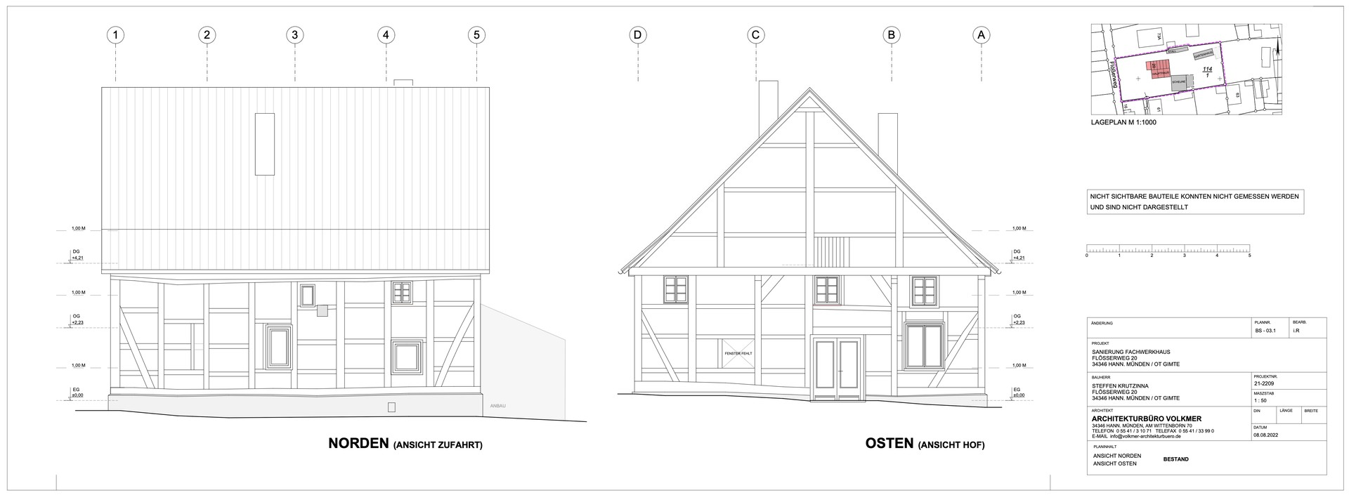 Wohnhaus Ansicht Nord-Ost