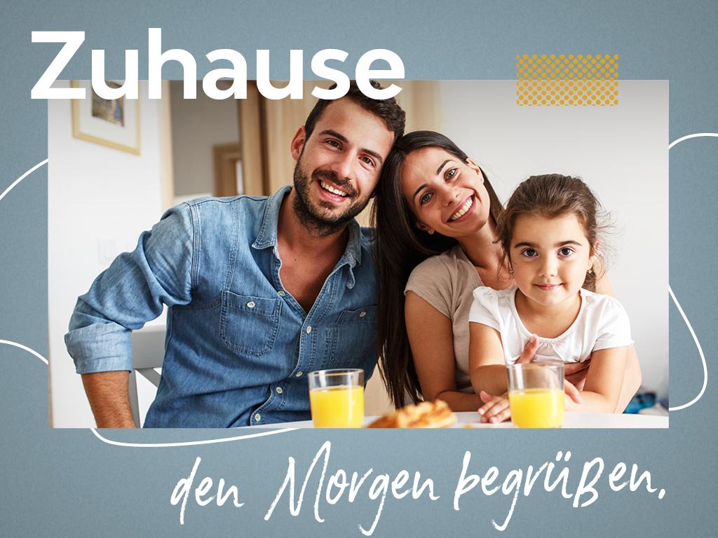 Zuhause den Morgen begrüßen