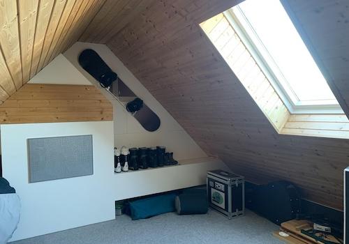 Gedämmter Spitzboden Gegens.