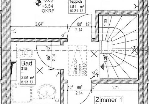 Grundriss Dachgeschoss